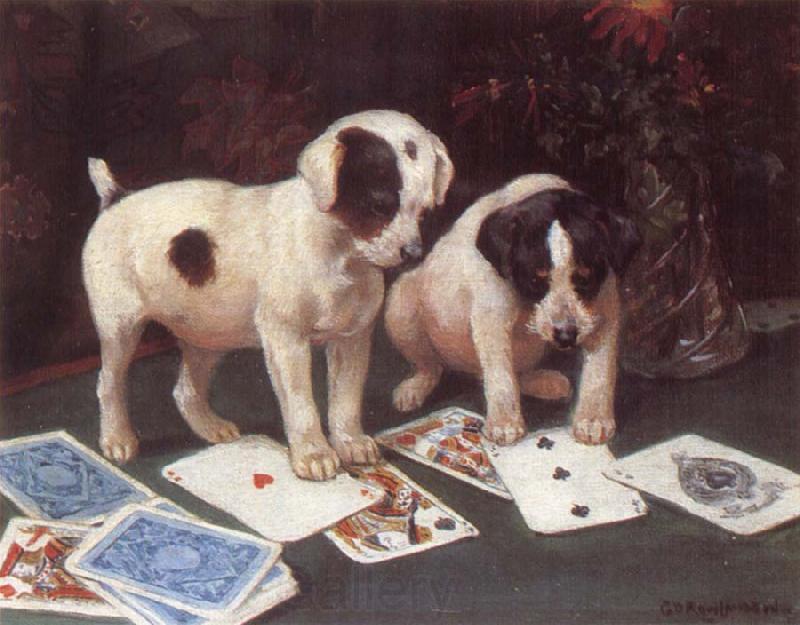 George Rowlandson Poker Spain oil painting art